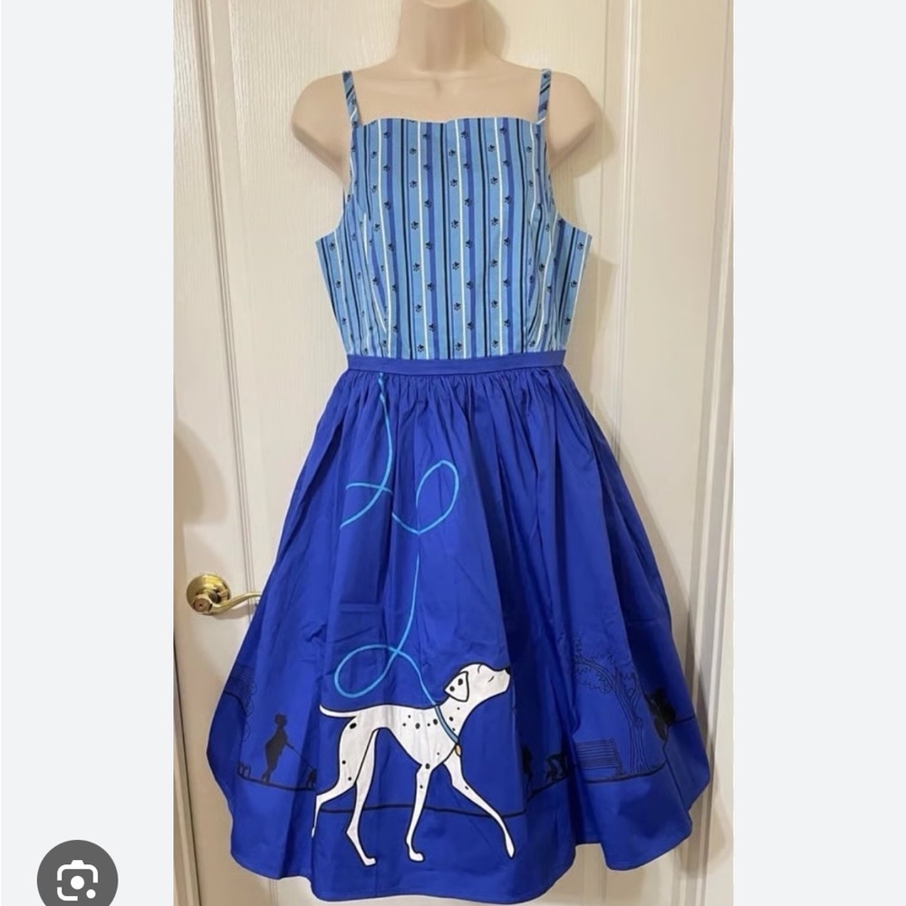 Disney Dress Shop Blue and White 101 Dalmatians Dress